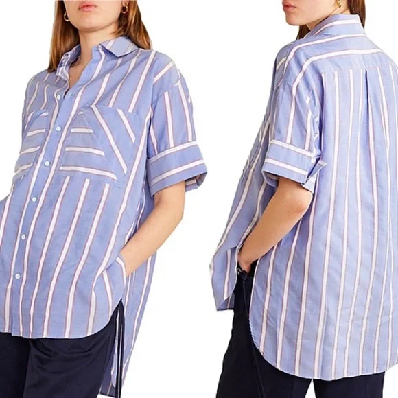 Palmer//Harding Short Sleeve Striped Shirt